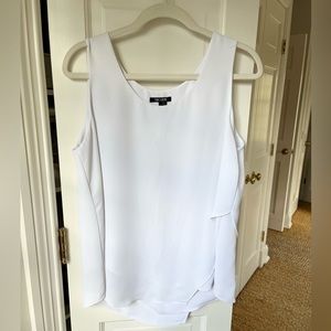 Nic and Zoe asymmetrical layering silk tank
